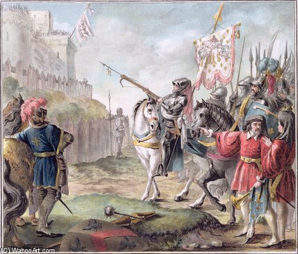 Wikioo.org - Encyklopedia Sztuk Pięknych - Malarstwo, Grafika Antoine Louis Francois Sergent Marceau - Joan Of Arc Orders The English To Leave France