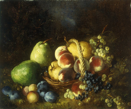 Wikioo.org - The Encyclopedia of Fine Arts - Painting, Artwork by Antoine Vollon - A Basket Of Fruit