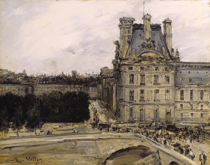 Wikioo.org - The Encyclopedia of Fine Arts - Painting, Artwork by Antoine Vollon - A Corner Of The Louvre