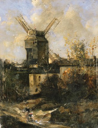 WikiOO.org - Enciclopedia of Fine Arts - Pictura, lucrări de artă Antoine Vollon - The Moulin De La Galette