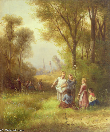 Wikioo.org - The Encyclopedia of Fine Arts - Painting, Artwork by Anton Doll - Playing In The Woods
