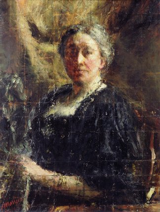 WikiOO.org - Encyclopedia of Fine Arts - Maľba, Artwork Antonio Mancini - Lady Gregory