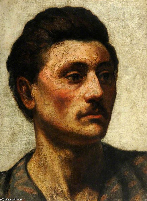 WikiOO.org - Енциклопедия за изящни изкуства - Живопис, Произведения на изкуството Antonio Mancini - Portrait Of A Man