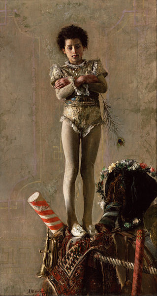 Wikioo.org - The Encyclopedia of Fine Arts - Painting, Artwork by Antonio Mancini - The Saltimbanco
