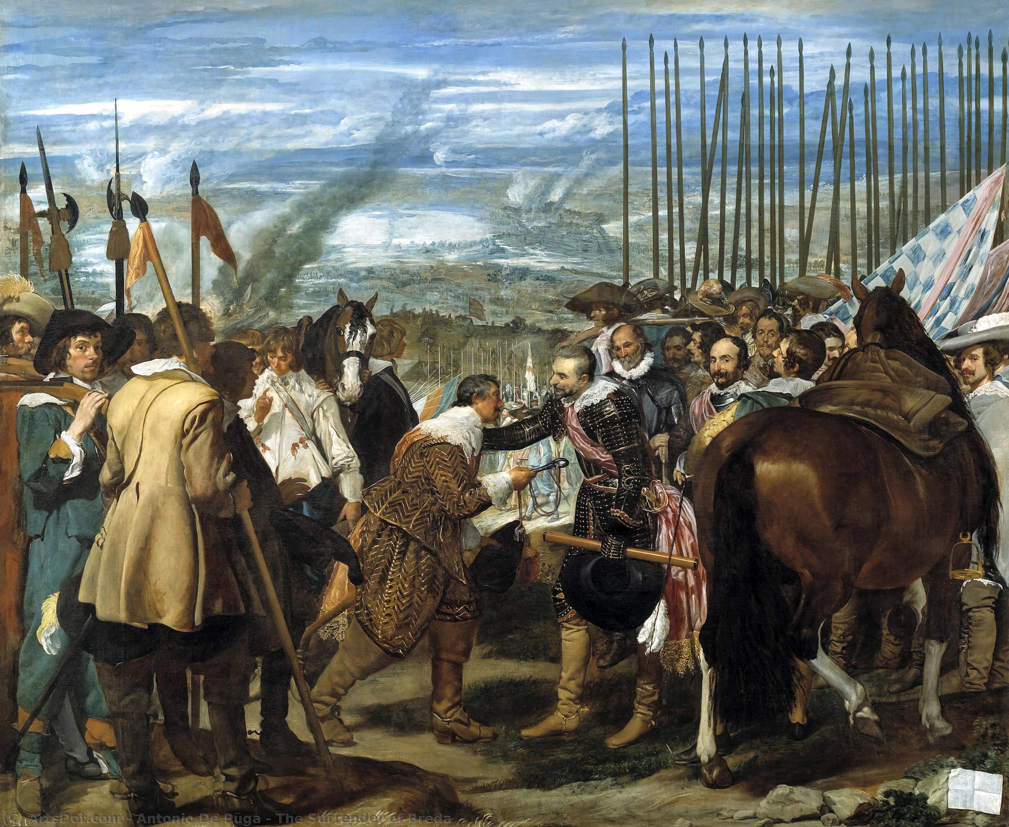 Wikioo.org - The Encyclopedia of Fine Arts - Painting, Artwork by Antonio De Puga - La Rendición De Breda De Diego Velázquez
