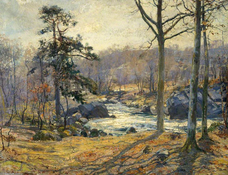 Wikioo.org - The Encyclopedia of Fine Arts - Painting, Artwork by Archibald Kay - Winter Sunshine