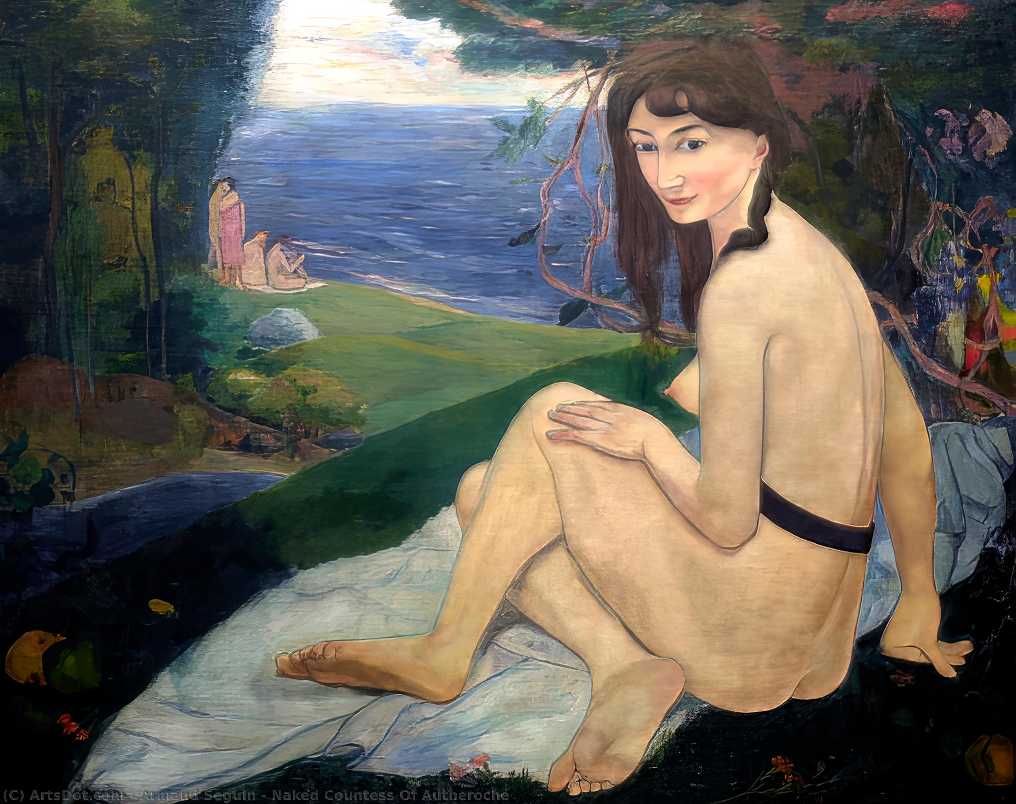 Wikioo.org – La Enciclopedia de las Bellas Artes - Pintura, Obras de arte de Armand Seguin - Condesa Desnudo Autheroche