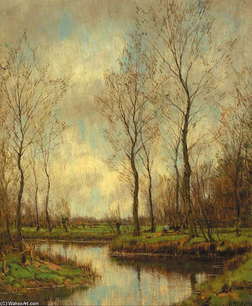 WikiOO.org - אנציקלופדיה לאמנויות יפות - ציור, יצירות אמנות Arnold Marc Gorter - Early Spring