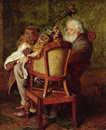 WikiOO.org - Енциклопедия за изящни изкуства - Живопис, Произведения на изкуството Arthur Boyd Houghton - Grandfather's Jack In The Box