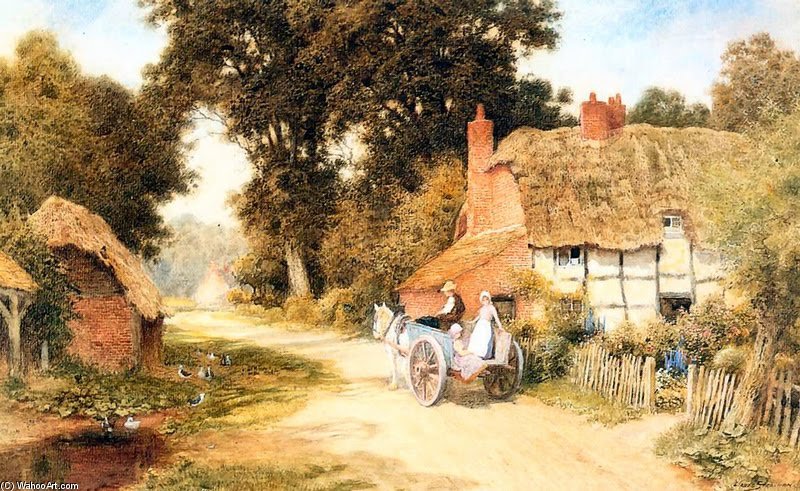 Wikioo.org - The Encyclopedia of Fine Arts - Painting, Artwork by Arthur Claude Strachan - Going To Market