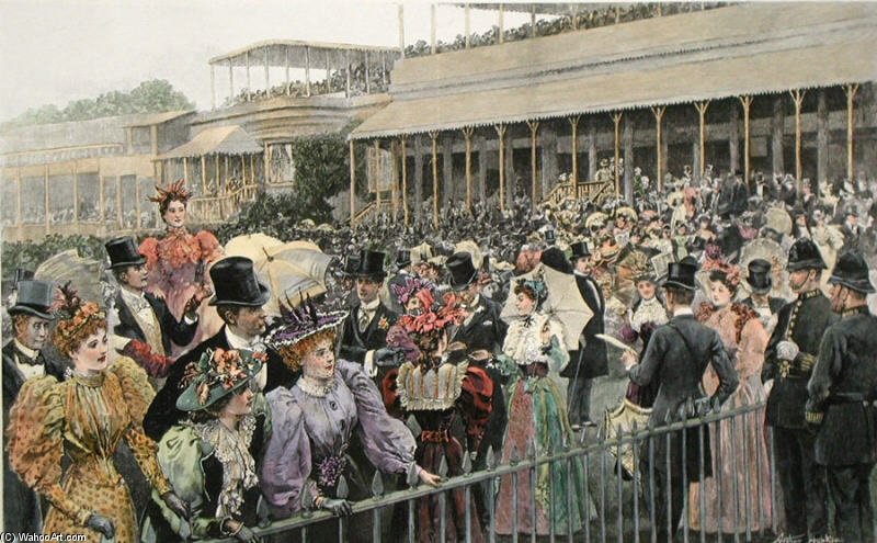 Wikioo.org – L'Enciclopedia delle Belle Arti - Pittura, Opere di Arthur Hopkins - Royal Ascot Enclosure