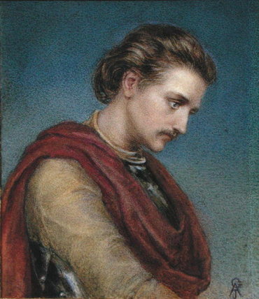 Wikioo.org - The Encyclopedia of Fine Arts - Painting, Artwork by Arthur Joseph Gaskin - Sir Bedevere