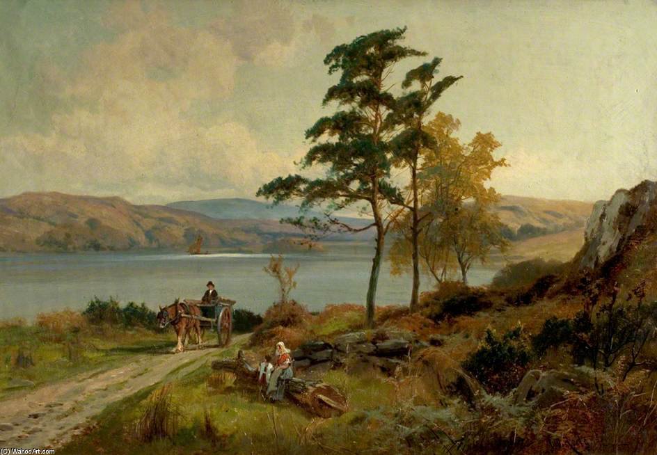 Wikioo.org - The Encyclopedia of Fine Arts - Painting, Artwork by Arthur Walker Redgate - Near Betws-y-coed