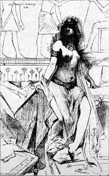 WikiOO.org - 백과 사전 - 회화, 삽화 Auguste Francois Gorguet - La Femme De Putiphar