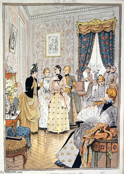 WikiOO.org - אנציקלופדיה לאמנויות יפות - ציור, יצירות אמנות Auguste Francois Gorguet - The Wedding Presents
