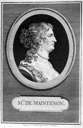 WikiOO.org - Encyclopedia of Fine Arts - Maleri, Artwork Augustin De Saint Aubin - Francoise D'aubigne, Madame De Maintenon