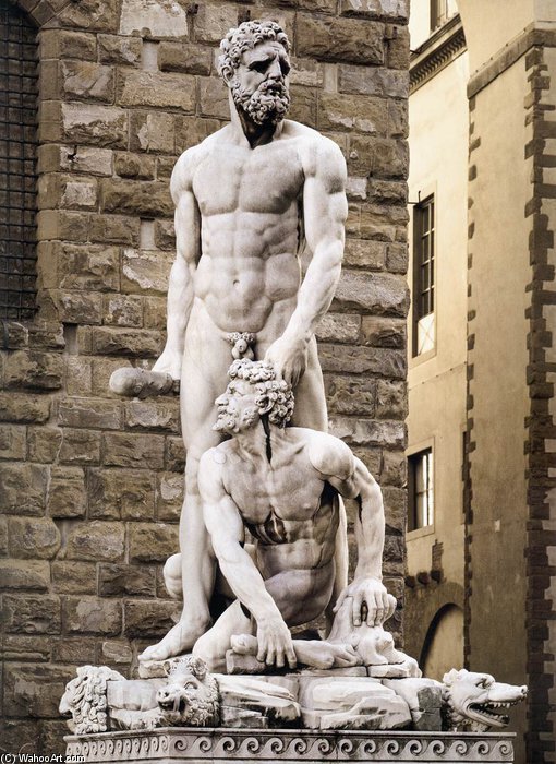 WikiOO.org - Encyclopedia of Fine Arts - Lukisan, Artwork Baccio Bandinelli (Bartolommeo Brandini) - Hercules And Cacus_3