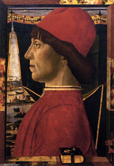 Wikioo.org - The Encyclopedia of Fine Arts - Painting, Artwork by Baldassare D'este - Portrait Of A Young Man