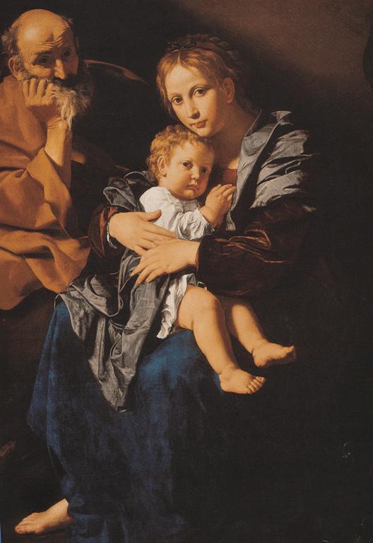Wikioo.org - The Encyclopedia of Fine Arts - Painting, Artwork by Bartolomeo Cavarozzi - The Holy Family