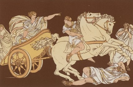 Wikioo.org - Bách khoa toàn thư về mỹ thuật - Vẽ tranh, Tác phẩm nghệ thuật Bartolomeo Pinelli - Tullia Driving Over The Body Of Her Father