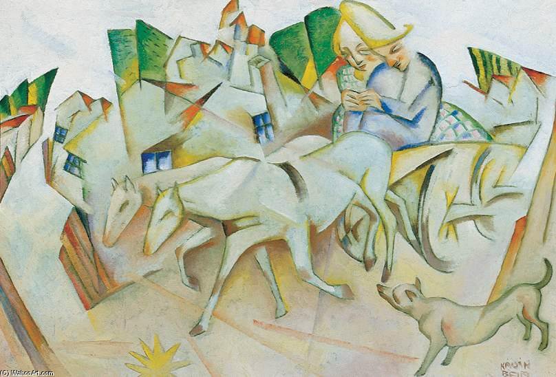 Wikioo.org – La Enciclopedia de las Bellas Artes - Pintura, Obras de arte de Bela Kadar - La venta de El Caballo