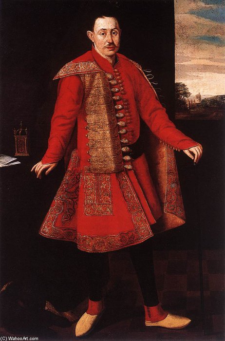 WikiOO.org - Encyclopedia of Fine Arts - Maleri, Artwork Benjamin Block - Portrait Of Count Ferenc Nádasdy