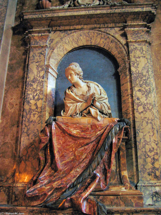 Wikioo.org – L'Enciclopedia delle Belle Arti - Pittura, Opere di Bernardino Cametti - Monumento a Maria Colomba Vincentini Muti