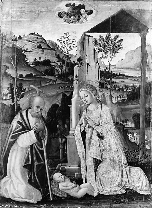 WikiOO.org - Encyclopedia of Fine Arts - Malba, Artwork Bernardino Fungai - The Nativity