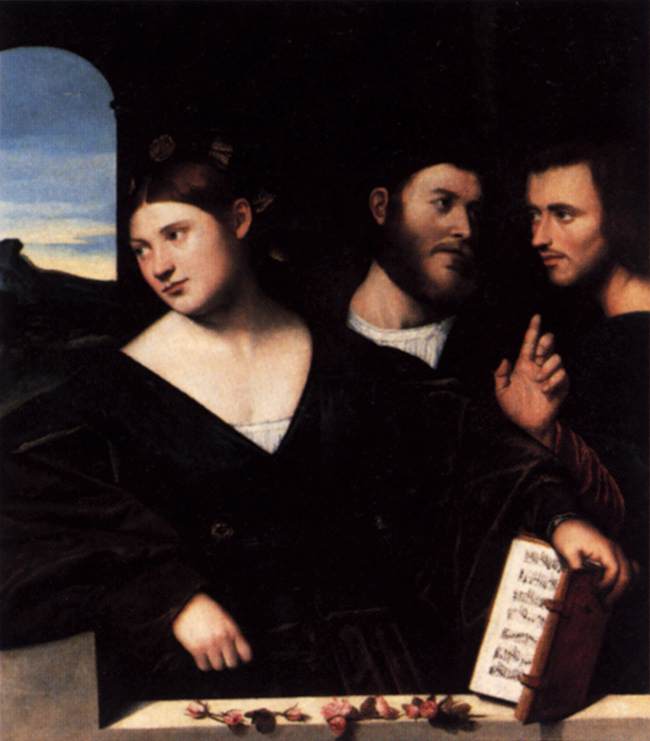 WikiOO.org - Encyclopedia of Fine Arts - Malba, Artwork Bernardino Licinio - Allegory Of Love (detail)