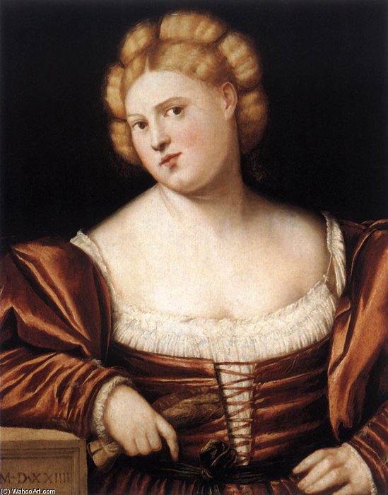 Wikioo.org - The Encyclopedia of Fine Arts - Painting, Artwork by Bernardino Licinio - Portrait Of A Woman_3