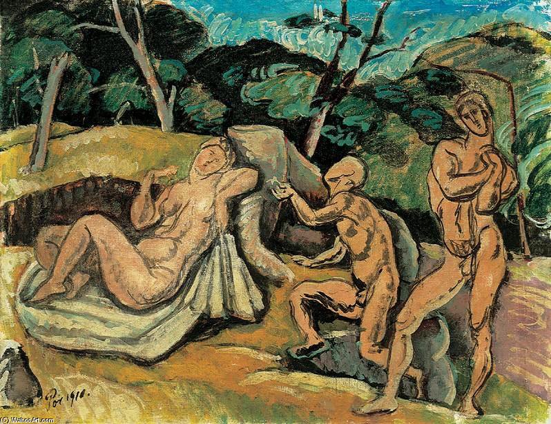 WikiOO.org - Encyclopedia of Fine Arts - Malba, Artwork Bertalan Por - Longing For Pure Love