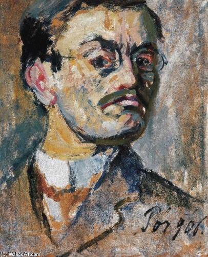 WikiOO.org - Encyclopedia of Fine Arts - Målning, konstverk Bertalan Por - Self-portrait -