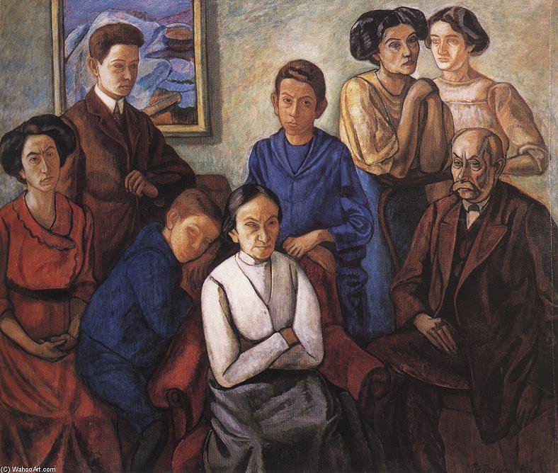 WikiOO.org - Encyclopedia of Fine Arts - Schilderen, Artwork Bertalan Por - The Family