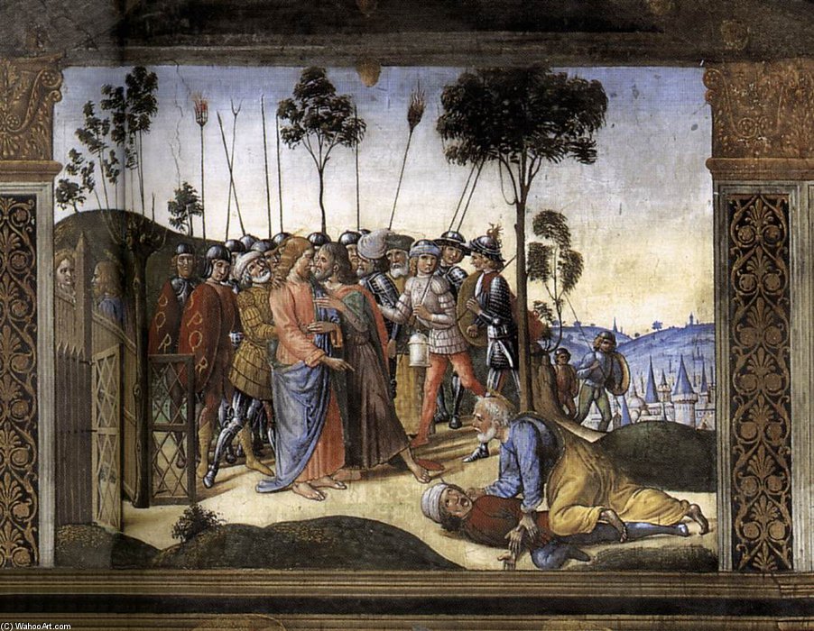 WikiOO.org - Encyclopedia of Fine Arts - Målning, konstverk Biagio D'antonio Tucci - Arrest Of Christ