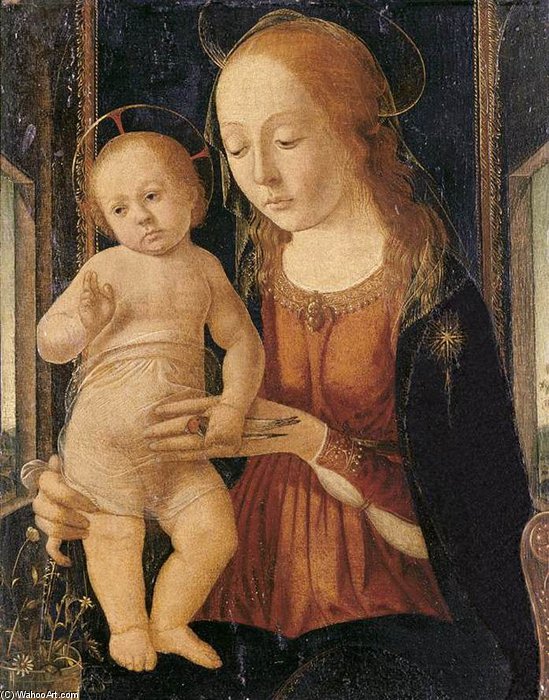 Wikioo.org - The Encyclopedia of Fine Arts - Painting, Artwork by Biagio D'antonio Tucci - Madonna And Child