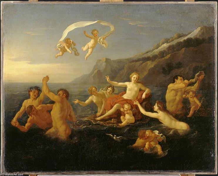 Wikioo.org - The Encyclopedia of Fine Arts - Painting, Artwork by Bon Boullogne - Titre Le Triomphe D'amphitrite