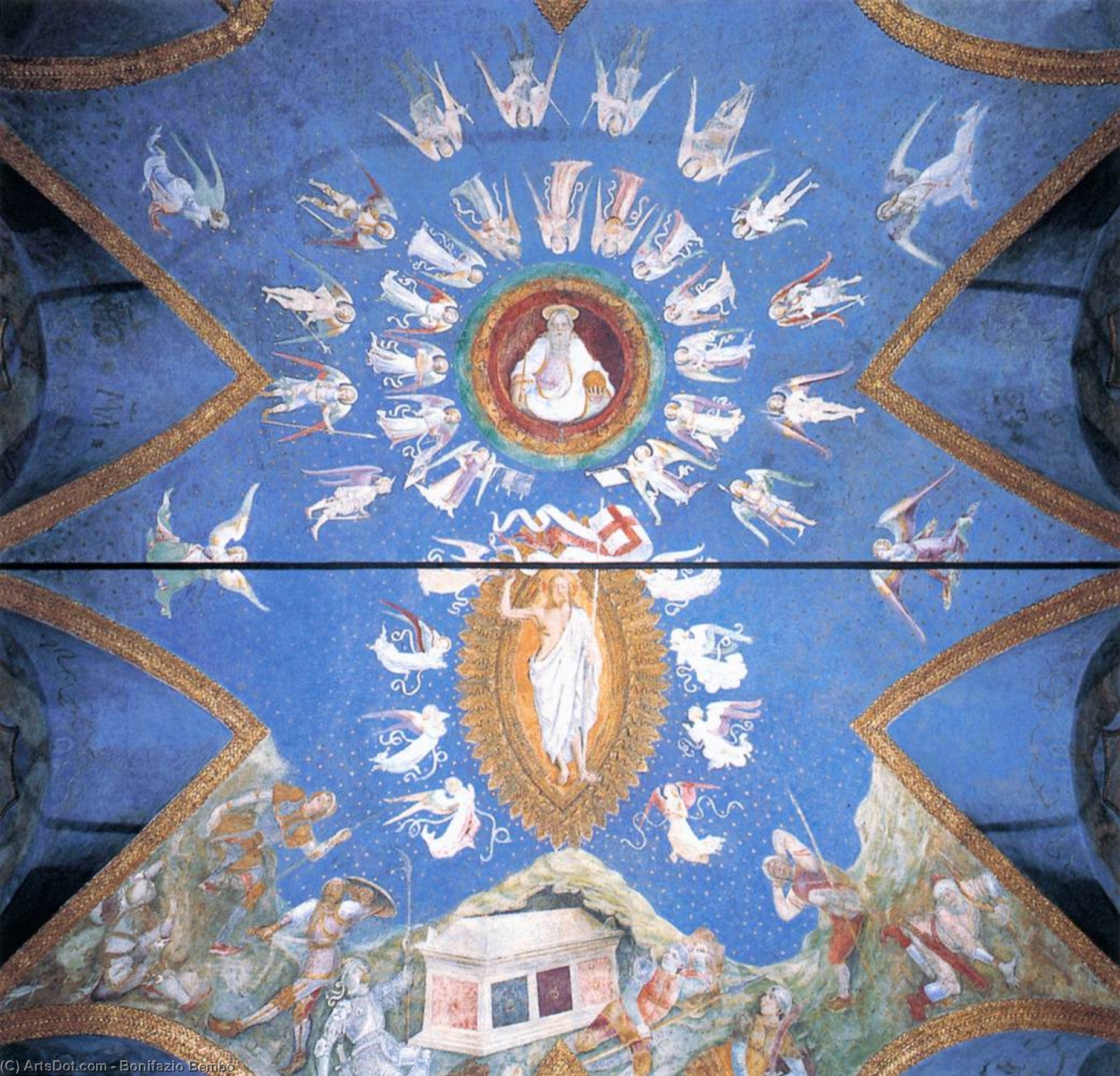 Wikioo.org - The Encyclopedia of Fine Arts - Painting, Artwork by Bonifazio Bembo - Vaulting Decoration