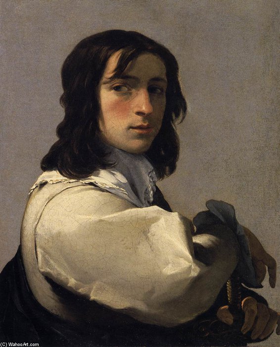 Wikioo.org - The Encyclopedia of Fine Arts - Painting, Artwork by Eustache Le Sueur (Lesueur) - Portrait Of A Young Man