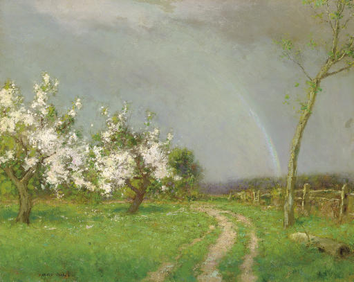 WikiOO.org - Encyclopedia of Fine Arts - Maalaus, taideteos Robert Bruce Crane - After The Rain