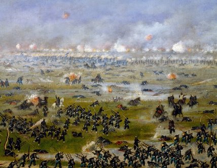 Wikioo.org - The Encyclopedia of Fine Arts - Painting, Artwork by Candido Lopez - Battle Of Curupayty
