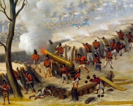 Wikioo.org - The Encyclopedia of Fine Arts - Painting, Artwork by Candido Lopez - Paraguayan Artillery