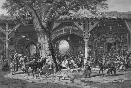 WikiOO.org - Енциклопедія образотворчого мистецтва - Живопис, Картини
 Carl (Friedrich Heinrich) Werner - A Street In Damascus