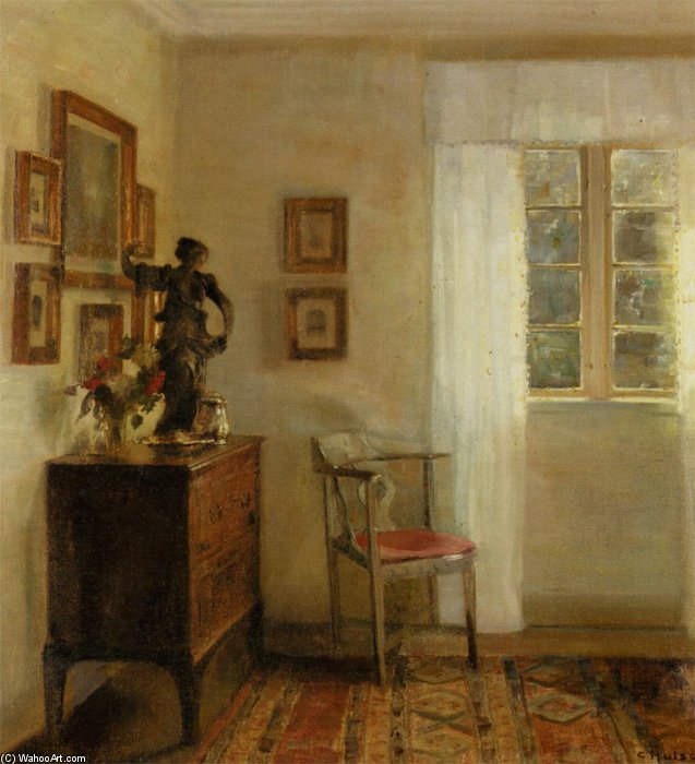 WikiOO.org - Encyclopedia of Fine Arts - Maalaus, taideteos Carl Vilhelm Holsoe - Interior