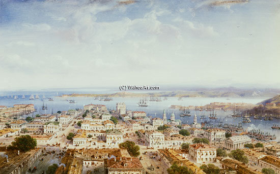 WikiOO.org - Εγκυκλοπαίδεια Καλών Τεχνών - Ζωγραφική, έργα τέχνης Carlo Bossoli - View Of Sebastopol