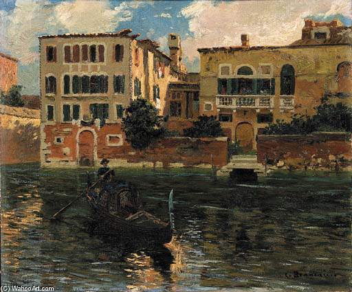 WikiOO.org - Encyclopedia of Fine Arts - Malba, Artwork Carlo Brancaccio - In Gondola A Venezia