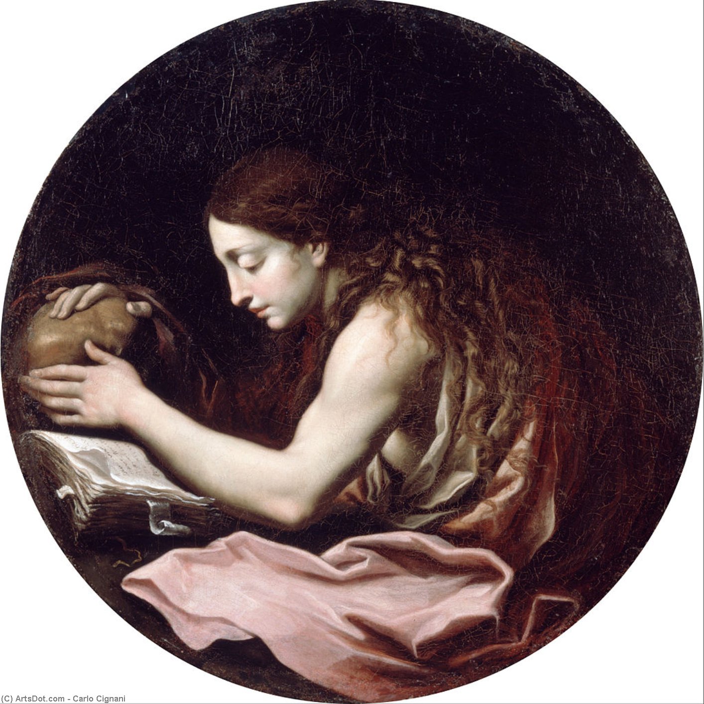 WikiOO.org - Enciclopédia das Belas Artes - Pintura, Arte por Carlo Cignani - The Penitent Magdalen