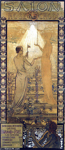 WikiOO.org - אנציקלופדיה לאמנויות יפות - ציור, יצירות אמנות Carlos Schwabe - Salon De La Rose