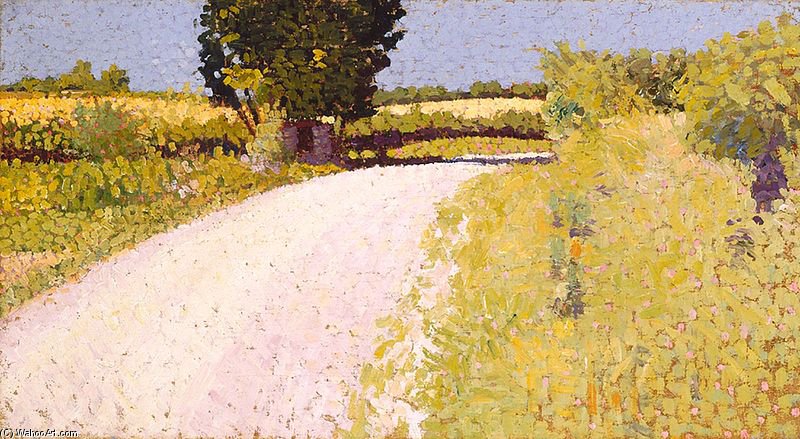 Wikioo.org - The Encyclopedia of Fine Arts - Painting, Artwork by Charles Angrand - Path In The Country