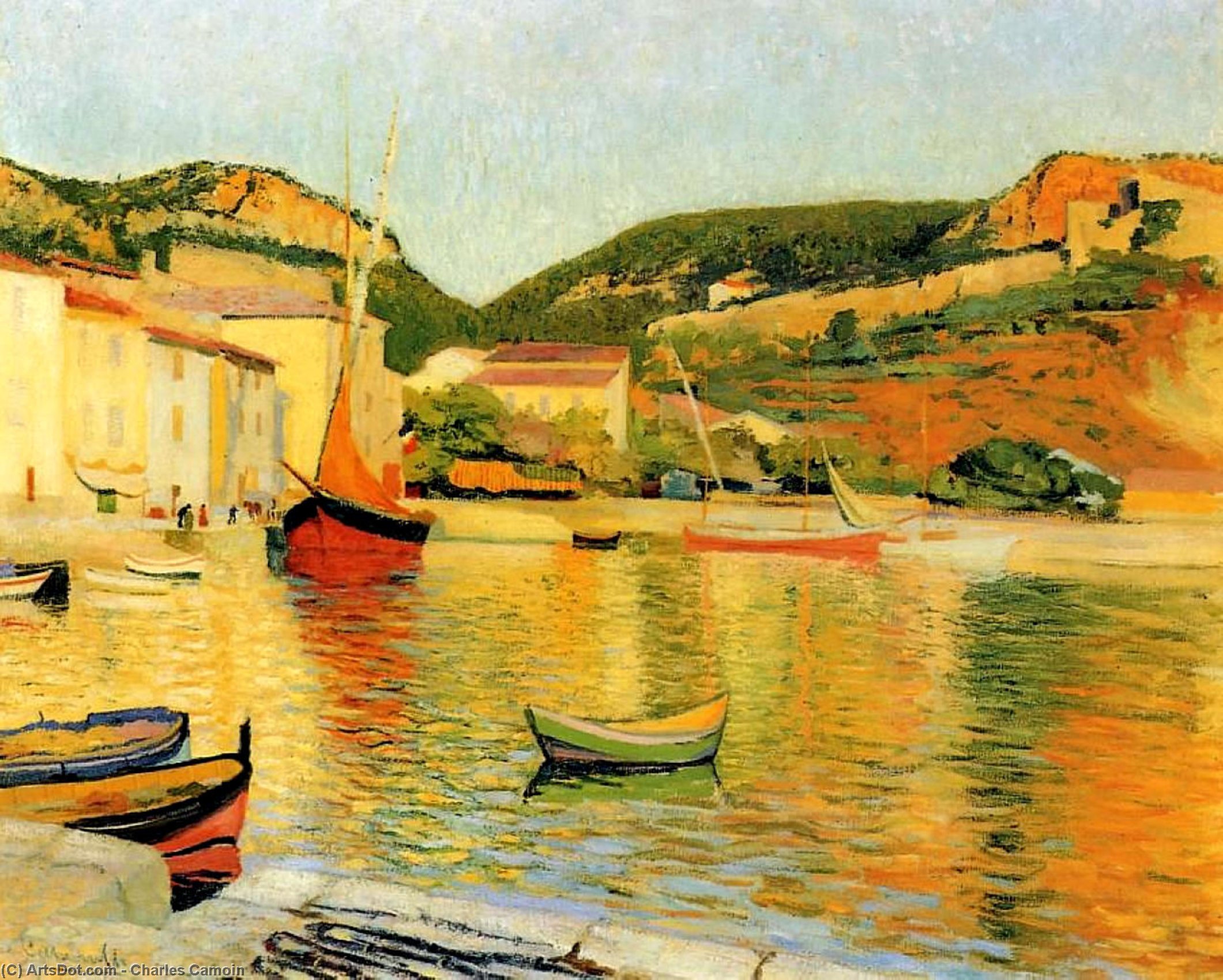 Wikioo.org - The Encyclopedia of Fine Arts - Painting, Artwork by Charles Camoin - The Port Of Cassis