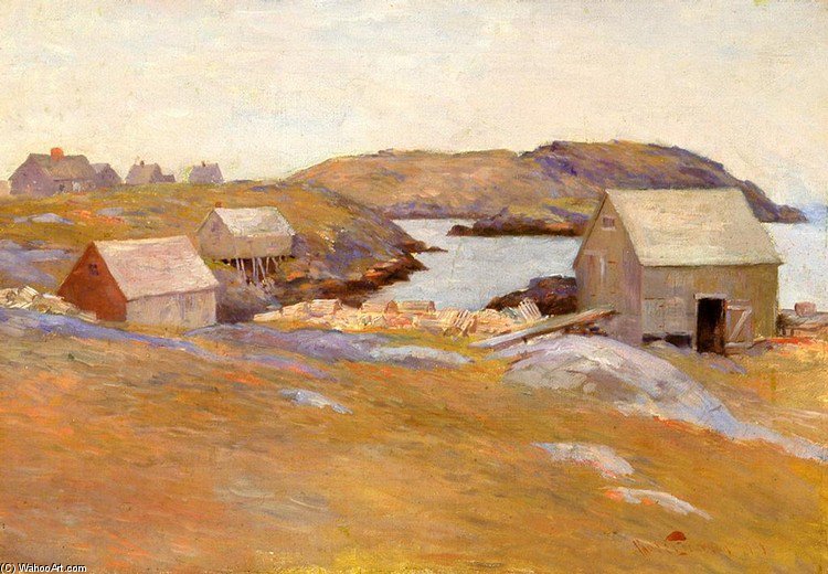 Wikioo.org - The Encyclopedia of Fine Arts - Painting, Artwork by Charles Chase Emerson - Monhegan